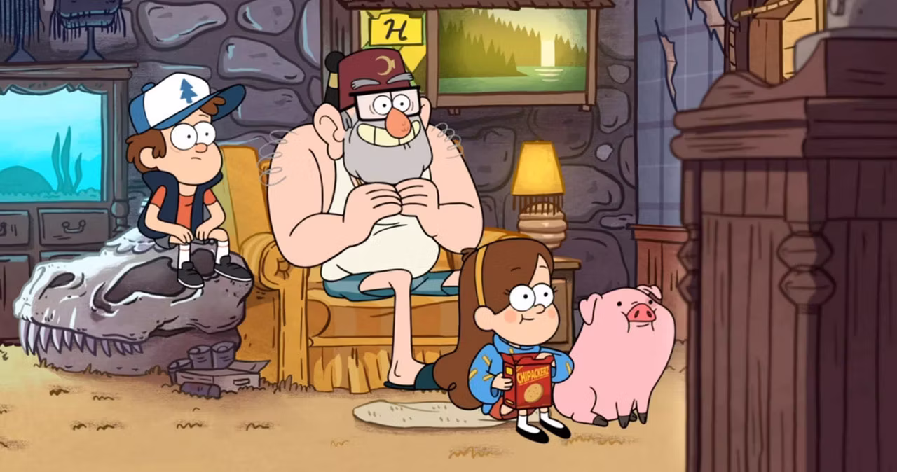 Mabel, Grunkle Stan, and Dipper